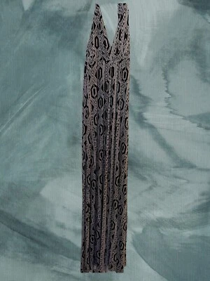 Maxi Vestido Convertible Estampado Ikat Geométrico Tart, Talla Grande Foto 1 de 4