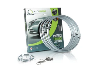 4 protections de roue de camion voiture alliage argent | profil original | jante 13" - 21" - Photo 1 sur 6