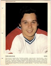 1980-81 Dimanche / Derniere Heure Photos Pierre Larouche #NNO Montreal Canadiens