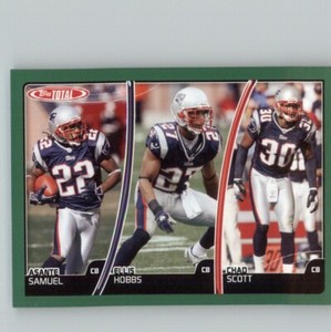2007 Topps Total Ellis Hobbs/Asante Samuel/Chad Scott New England Patriots #145