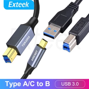 USB 3.0/3.1 Type-A/C USB-A/C to USB 3.0 Type-B Cable Printer Scanner Cord Cable - Picture 1 of 20