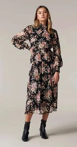FOREVER NEW Gwen High Neck Floral Midi Maxi Dress Size 8 #33564 - Picture 1 of 12