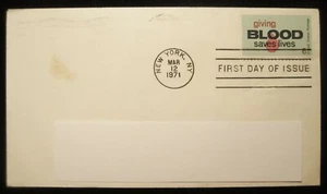 United States Stamps 1971 Giving BLOOD Saves Lives First Day of Issue Stamp 6c - Picture 1 of 4