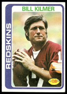 1978 Topps #155 Bill Kilmer Washington Redskins - Picture 1 of 2