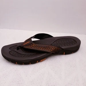 Hobibear Brown Mens Sandals Flip Flops EU 48 US 14 - Picture 1 of 6