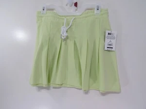 New No Boundaries Knit Pleated Skirt Size S 3 5 Junior Light Green Elastic Waist - Picture 1 of 3