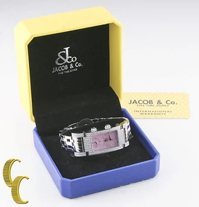 Jacob & Co. Stainless Steel & Diamond Angel Quartz Watch w/ Box & Papers - Picture 1 of 8