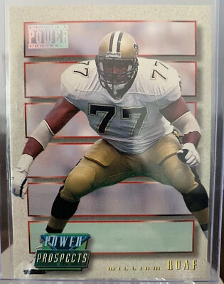 1993 Pro Set Power Prospects Gold Willie Roaf William #PP56 Rookie RC HOF - Image 1 of 2