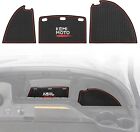 Red Trim Dash Liner Mats Dashboard Inserts for Golf Cart Club Car Tempo 2007-23