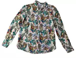 CAMISA ESTAMPADA PÁJARO/PLANTA DE 'ESPRIT DE LA MER' - Imagen 1 de 3