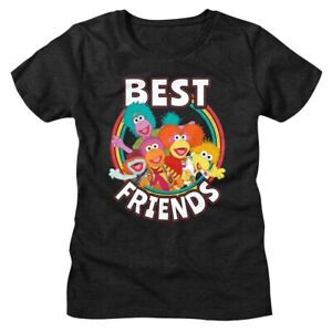Fraggle Rock Best Friends T-shirt femme cercle arc-en-ciel dessin animé Jim Henson