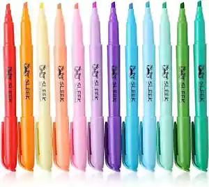 Pastel Highlighters Assorted Colors Fast Dry Set Bible Marker, School 12 Pack - Picture 1 of 1