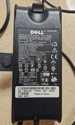 Dell Latitude 90W Laptop AC Adapter Charger PA-10 Family 1900 02D 9T215 AO3 - Image 1 of 4