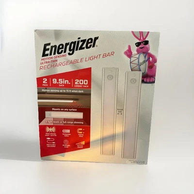 Barra de Luz Energizer Recargable 200 Lúmenes, Detección de Movimiento, Ultra Delgada, Paquete de 2 Foto 1 de 3