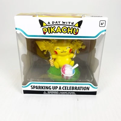 Figura de acción de vinilo Funko A Day with Pikachu Sparking Up a Celebration juguete Foto 1 de 4