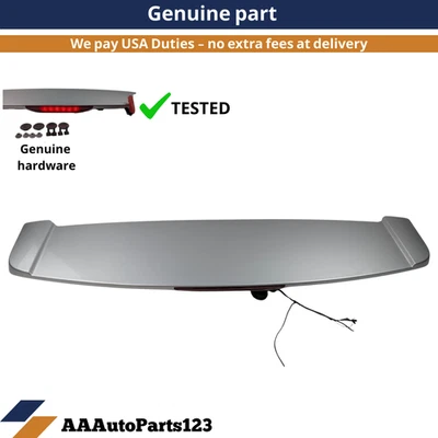 11-16 Jeep Compass alerón tercera luz de freno parada puerta trasera ala plata brillante! Foto 1 de 4