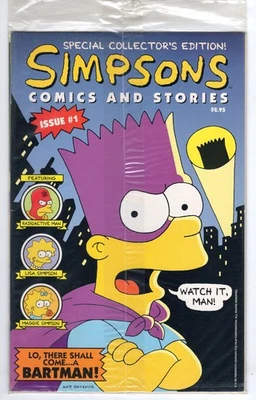 Simpsons Comics And Stories #1 Very Fine 8.0 1st Issue Bongo With Poster - Image 1 of 2