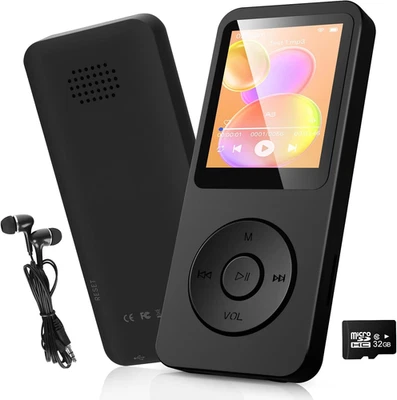 Reproductor MP3 de 32 GB Bluetooth 5.3 con Pantalla TFT a Color de 1,8 Pulgadas  - Imagen 1 de 4