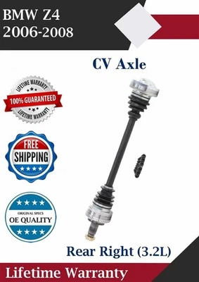 Nuevo eje CV trasero derecho OE para BMW Z4 2006-2008 3,2 L garantía de por vida Foto 1 de 4