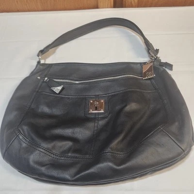 Bolso de Hombro Hobo Negro Style & Co con Correa Bandolera Bolsillo con Cremallera Foto 1 de 4