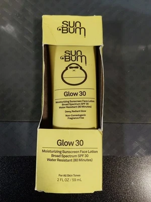 Увлажняющий солнцезащитный лосьон для лица Sun Bum Glow 30 водостойкий 2 унции срок годности 02/26 #80 - Изображение 1 из 2