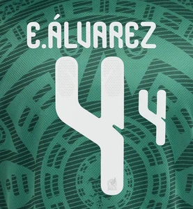 Offizieller E.Alvarez #4 Mexiko FMF Heim WM 2026 Druck - Bild 1 von 7