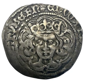Irland, Edward IV Groat Dublin leichte Münze G auf Brust S6366 - Bild 1 von 2