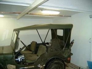 Willys Jeep M38, Willys MC, CJ3A, Verdeck, Sommerverdeck aus Stoff, khaki - Bild 1 von 9