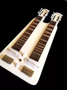 NUOVISSIMA CHITARRA ELETTRICA SOLID 6/6 DOPPIO MANICO HAWAIANA LAP STEEL - Foto 1 di 4