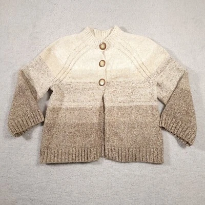 Cárdigan suéter Charter Club con botones delanteros para mujer grande beige 3 botones L/S simulado Foto 1 de 4