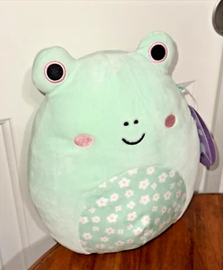 Squishmallows 8" Fritz The Frog with Floral Belly NWT - Picture 1 of 4