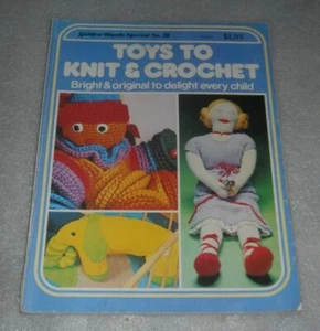 Vintage 1976 Golden Hands #21 Toys to Knit and Crochet Pattern Book Needlecraft - Picture 1 of 2