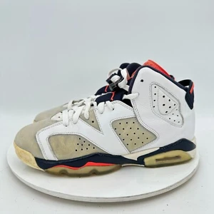 Nike Air Jordan 6 Tinker 23 Youth Sz 7Y Women 8.5 384665-104 Infrared White Shoe - Picture 1 of 11