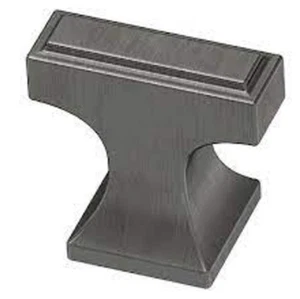 P24080C-904-CP 1-3/16"" perno reliquia de plataforma rectangular plateada - Imagen 1 de 2