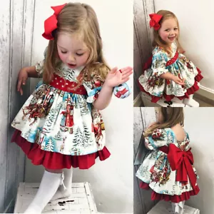 Children Girls Christmas Very Elegant Party Dress Kids Summer Costume Baby - Picture 1 of 12