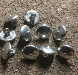 Pewter buttons 16mm 'pimple' dome (12 pack) for historical clothing & costume. - Picture 1 of 5