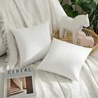  Pack Of 2 Velvet Pillow Covers Decorative 12x12 Inch (pack Of 2) Pure White