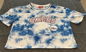 New Mitchell and Ness Philadelphia 76ers Tee Hardwood Classic Womens SZ XL E6 - Picture 1 of 5