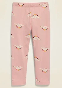 NWT 4t 4 3t 5t 5 dinosaur rainbow leggings pants girl holiday birthday old navy - Picture 1 of 6