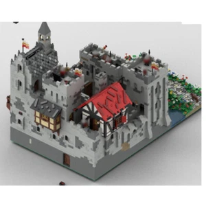 ZITIANYOUBUILD Medieval Castle with Chapel with Stained Glass & Defense Towers - Picture 1 of 6