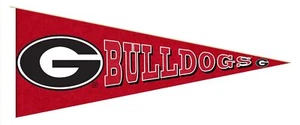 Fan Creations UGA Georgia College University Bulldogs 24" Wood Pennant - Picture 1 of 1