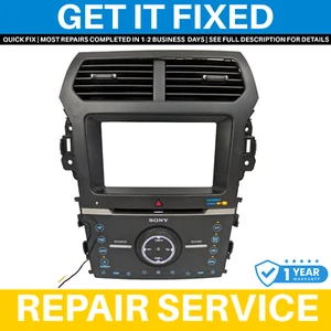 2011 - 2015 Ford Explorer OEM Sony 8" Radio Climate Control Panel GET IT FIXED! - Picture 1 of 13