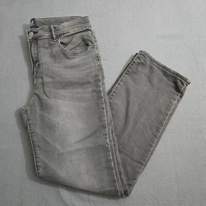 GAP Denim Boys 16 Husky Straight Leg Stretch Original Gray Lined Black Jeans - Picture 1 of 14