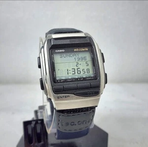 SELTENE VINTAGE CASIO DATABANK BIZX HBX-100 PC UNITE HERREN UHR NEUE BATTERIE - Bild 1 von 10