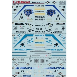Print Scale 72-053 Decal 1:72 F18 Hornet Part3 Lancers The complete set 1,5 leaf - Picture 1 of 24