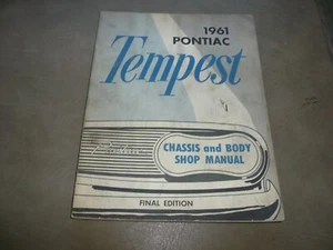 1961 Pontiac Tempest Chassis & Body Werkstatthandbuch Final Edition - Werkstatt getragen - Bild 1 von 8
