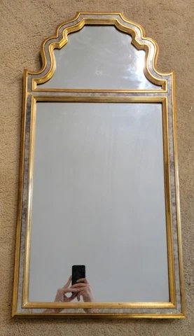 LABARGE Vintage MCM Hanging Wall Mirror - Made In Belgium 19" x 38" Cover