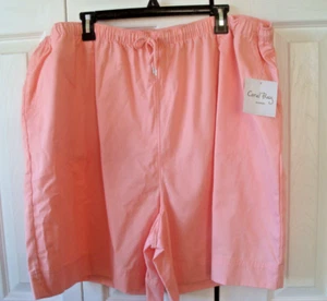 Pantalones Cortos Damas Plus Melocotón Talla 3X Coral Bay NUEVO - Imagen 1 de 2