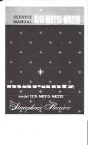 Marantz service manual für model 1515 MR 215 / 220 englisch Copy - Bild 1 von 1