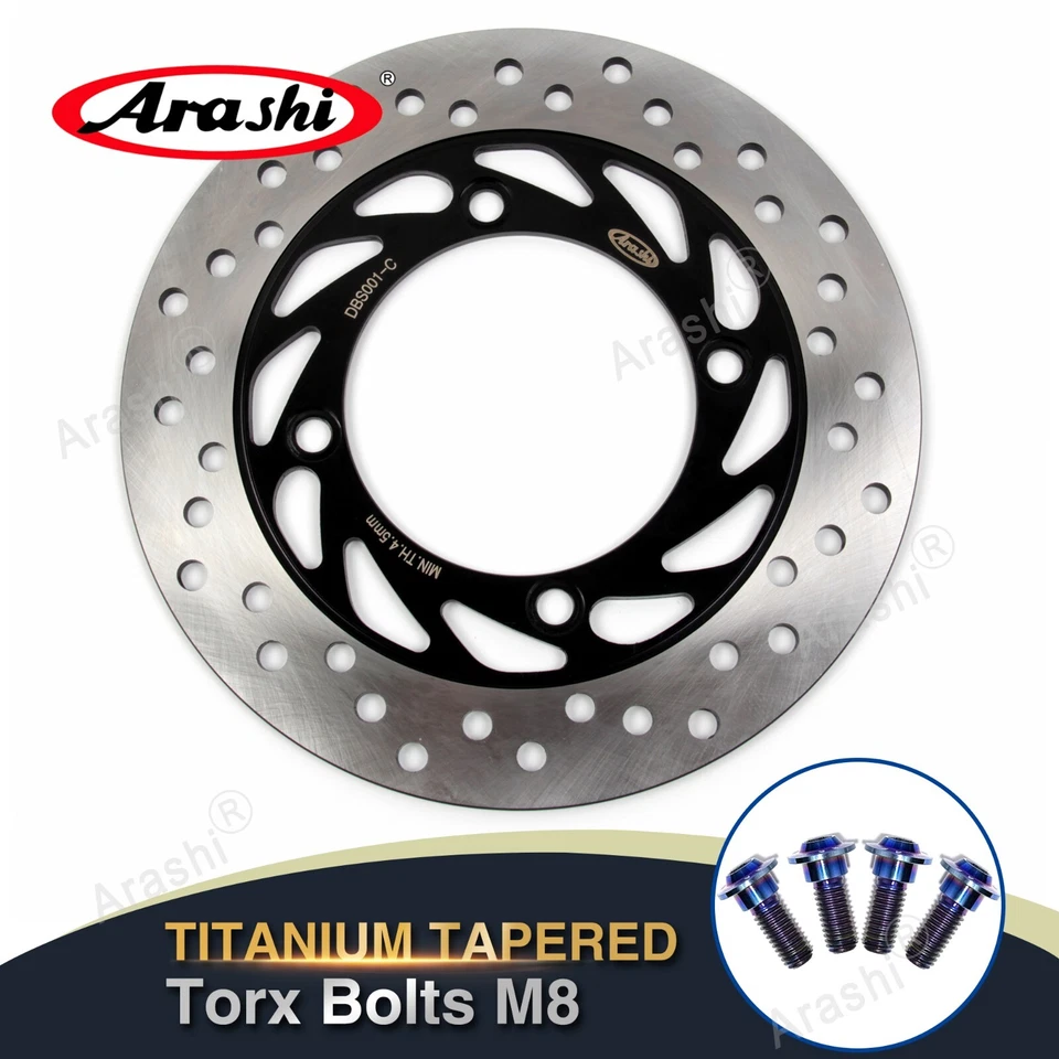 Rear Brake Rotor + M8 Bolts For Honda XL650V XL V TRANSALP 650 1991 - 2007 2005 — 第 1/4 张图片